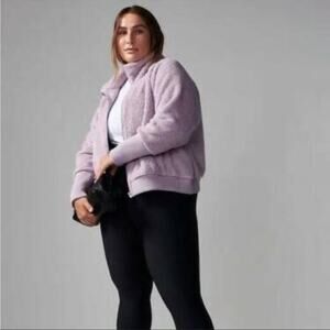 Athleta Tugga Sherpa Jacket - 3X - Shasta Purple